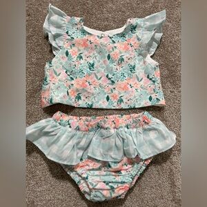 Busy Bee Smocks Girls' 6 Two-Piece Swimsuit bikini